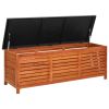 vidaXL Patio Storage Box 59.1"x19.7"x21.7" Solid Eucalyptus Wood