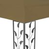 vidaXL Gazebo 19.7'x9.8' Taupe 0.6 oz/ftÂ¬â‰¤