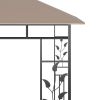 vidaXL Gazebo with Mosquito Net 9.8'x9.8'x9' Taupe 0.6 oz/ftÂ¬â‰¤