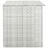 vidaXL Patio Storage Box Light Gray 59.1"x39.4"x39.4" Poly Rattan