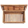 vidaXL Patio Storage Box 35.4"x19.7"x22.8" Solid Teak Wood