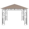 vidaXL Gazebo with Mosquito Net 9.8'x9.8'x9' Taupe 0.6 oz/ftÂ¬â‰¤