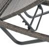 Zanna Outdoor Gray Wicker Adjustable Chaise Lounge set of 1