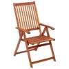 vidaXL Folding Patio Chairs 4 pcs Solid Acacia Wood