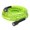 Flexzilla Pressure Washer Hose 1/4" x 50 3100 PSI M22 Fittings ZillaGreen