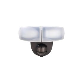 Defiant 180 Degree Motion Activated Outdoor LED Flood Light Wall Mount, Black