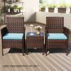 [Only For Pick Up] 3 Piece Rattan Seating set with Cushions