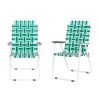 2pcs Folding Beach Chair, Steel Tube, PP Webbing, Bearing 120kg, Outdoor, Camping, BBQ, Beach, Travel, Picnic, Festival RT