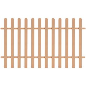 vidaXL Picket Fence WPC 78.7"x47.2" (Color: Brown)