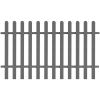 vidaXL Picket Fence WPC 78.7"x47.2"