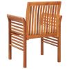 Patio Dining Chairs with Cushions 8 pcs Solid Wood Acacia