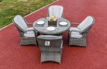 Direct Wicker Marianna Patio Wicker 5 Piece Round Dining Set