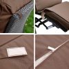 Outdoor Recliner Chair;  Automatic Adjustable Wicker Lounge Recliner Chair with 5.12'' Thicken Cushion