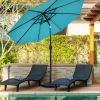 Outdoor Garden Heavy Duty Square Umbrella Base Stand of 17.5 Inch   30 lbs