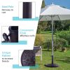 Outdoor Garden Heavy Duty Square Umbrella Base Stand of 17.5 Inch   30 lbs