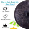 Outdoor Garden Heavy Duty Square Umbrella Base Stand of 17.5 Inch   30 lbs