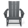 Rocking Adirondack Chairs Patio Rocker All-Weather Resistant, HDPE Plastic Resin Outdoor Lounge Furniture,Lawn Chairs for Campfire, Fire Pit, Garden,