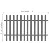 vidaXL Picket Fence WPC 78.7"x47.2"